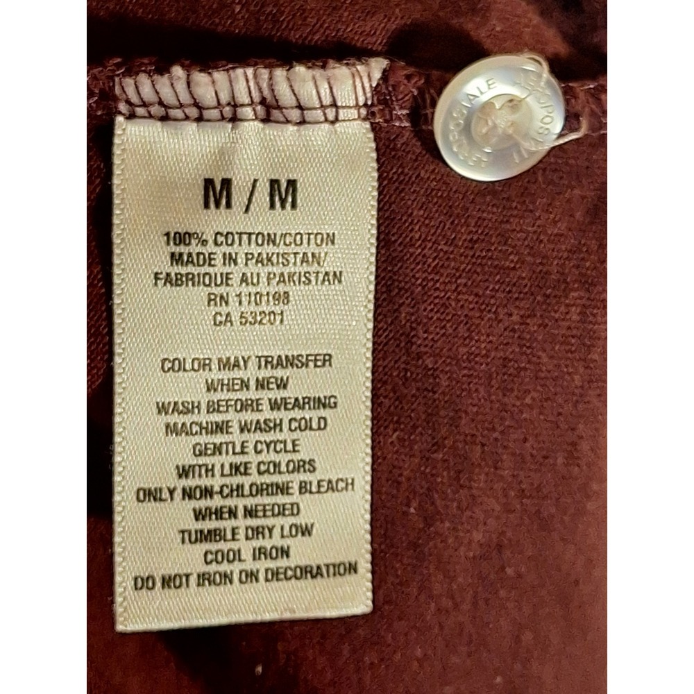 Aeropostale Mens M Striped Polo Shirt Burgundy Brown A87 Logo Short Sleeve - Picture 7 of 9